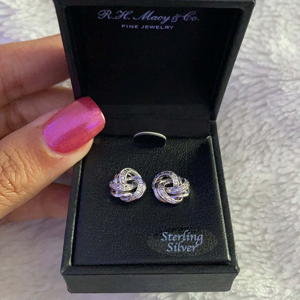 Macy’s Sterling Silver Studs